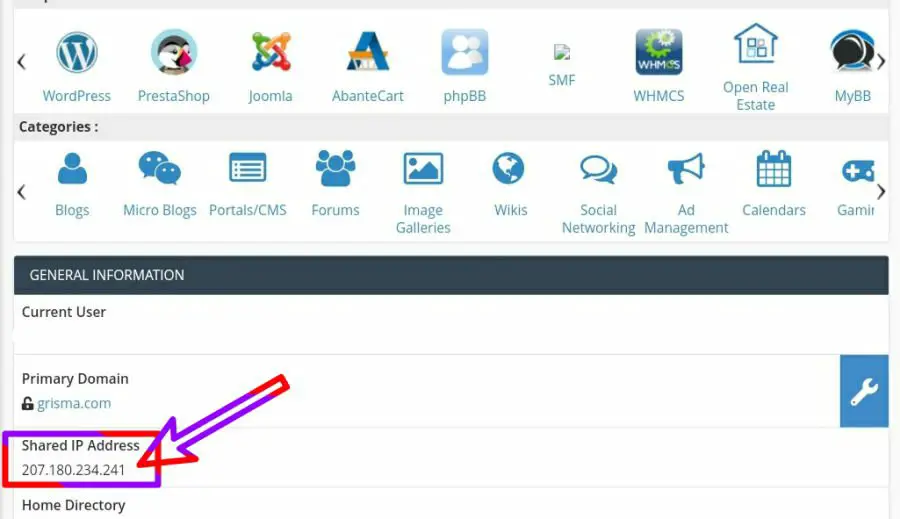 Finding Ip Address Of Your Server While You Host A Subdomain On A Different Hosting Server