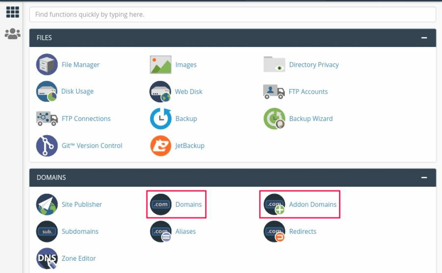 Finding The Area Where You Will Need To Add Your Subdomain As Addon Domain When You Host A Subdomain On Different Hosting Server