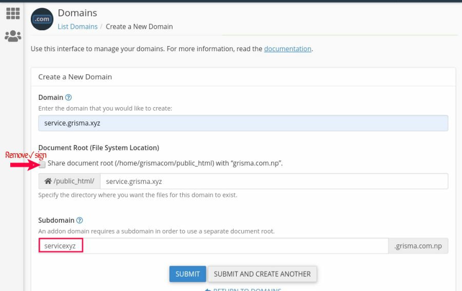 Adding Subdomain As A Domain When You Host Subdomain In Different Hosting Server.