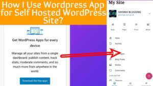 Use Wordpress App For Self Hosted Site