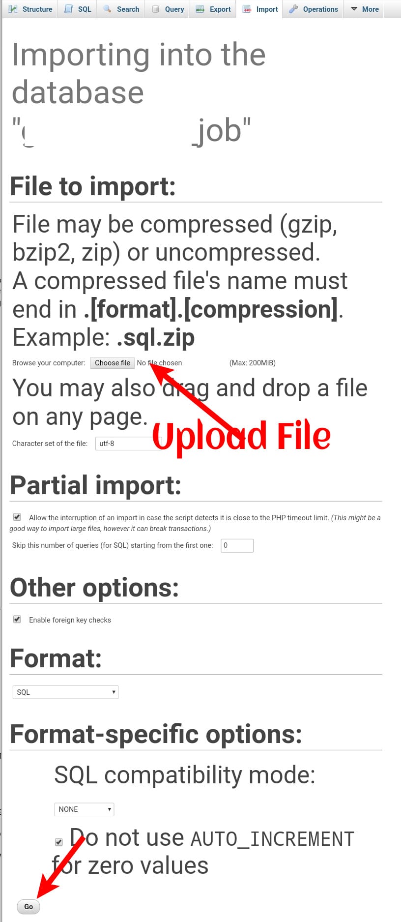 Import The Database To Migrate Wordpress Site Manually